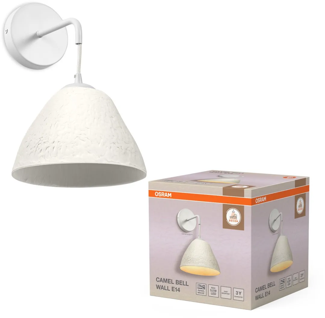 Osram Decor Camel Bell Wandlamp E14 - Wit