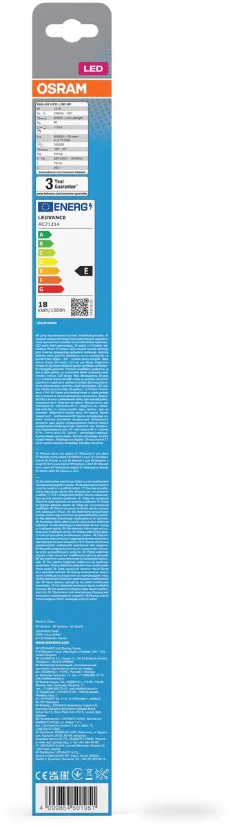 Osram Dulux LED-buis 2G11 18W 2300lm - Helder