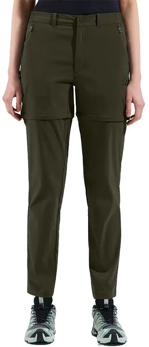 Odlo Zip-off Ascent Light Broek Groen 36 Vrouw