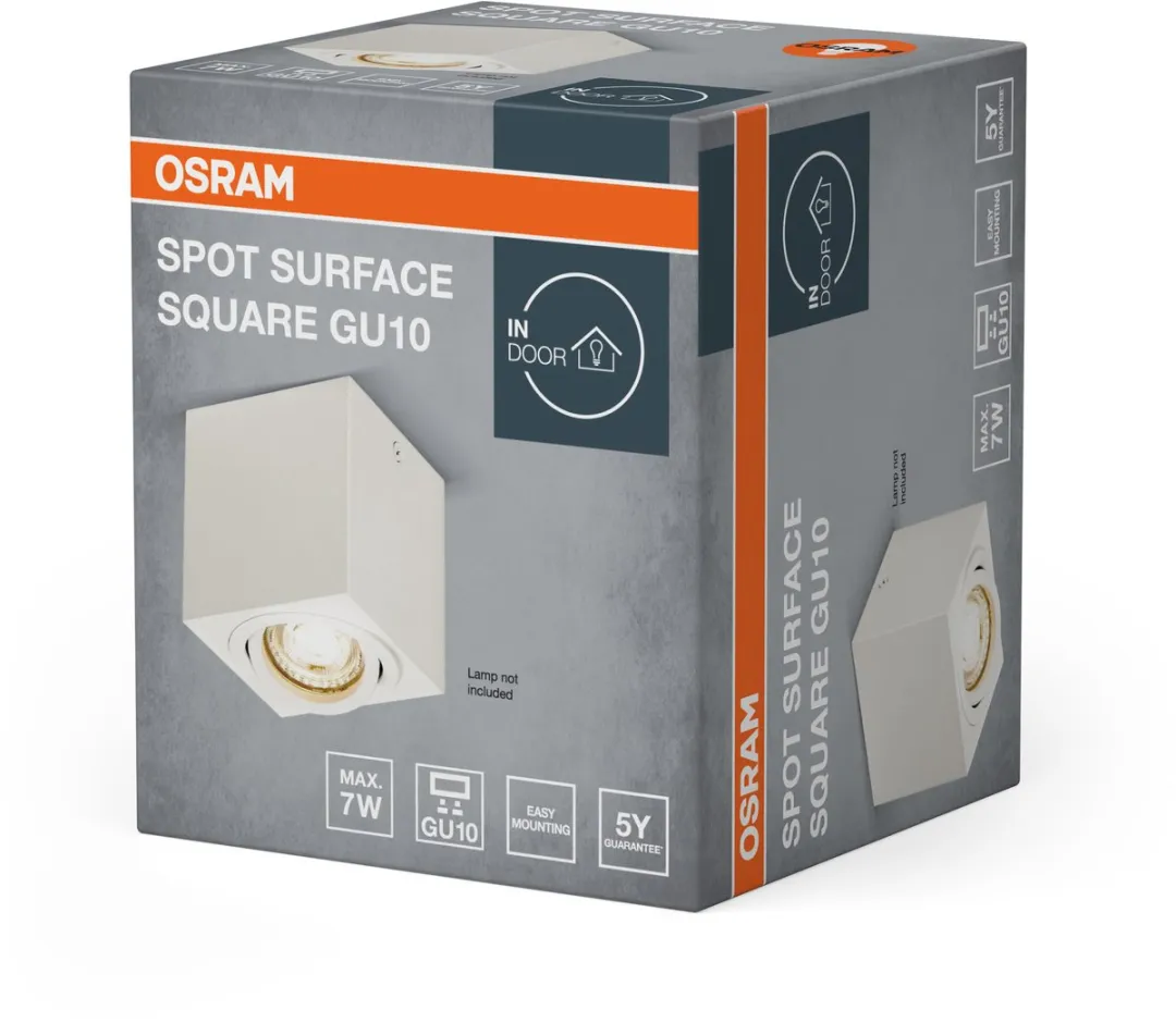 Osram Spot Surface Square GU10 Plafondspot - Wit