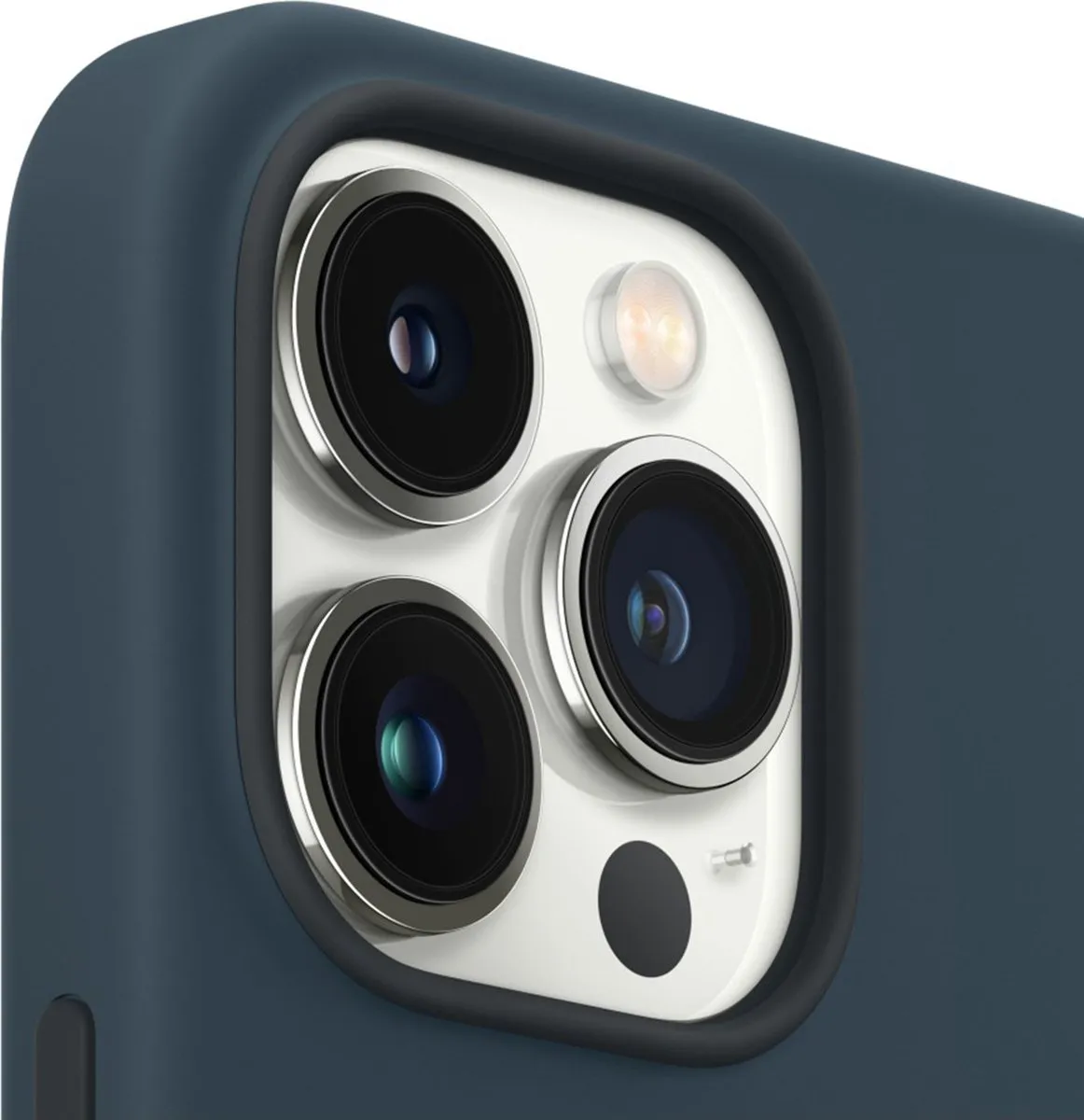 Apple Siliconen Hoesje MM2J3ZM/A MagSafe iPhone 13 Pro - Abyss Blauw