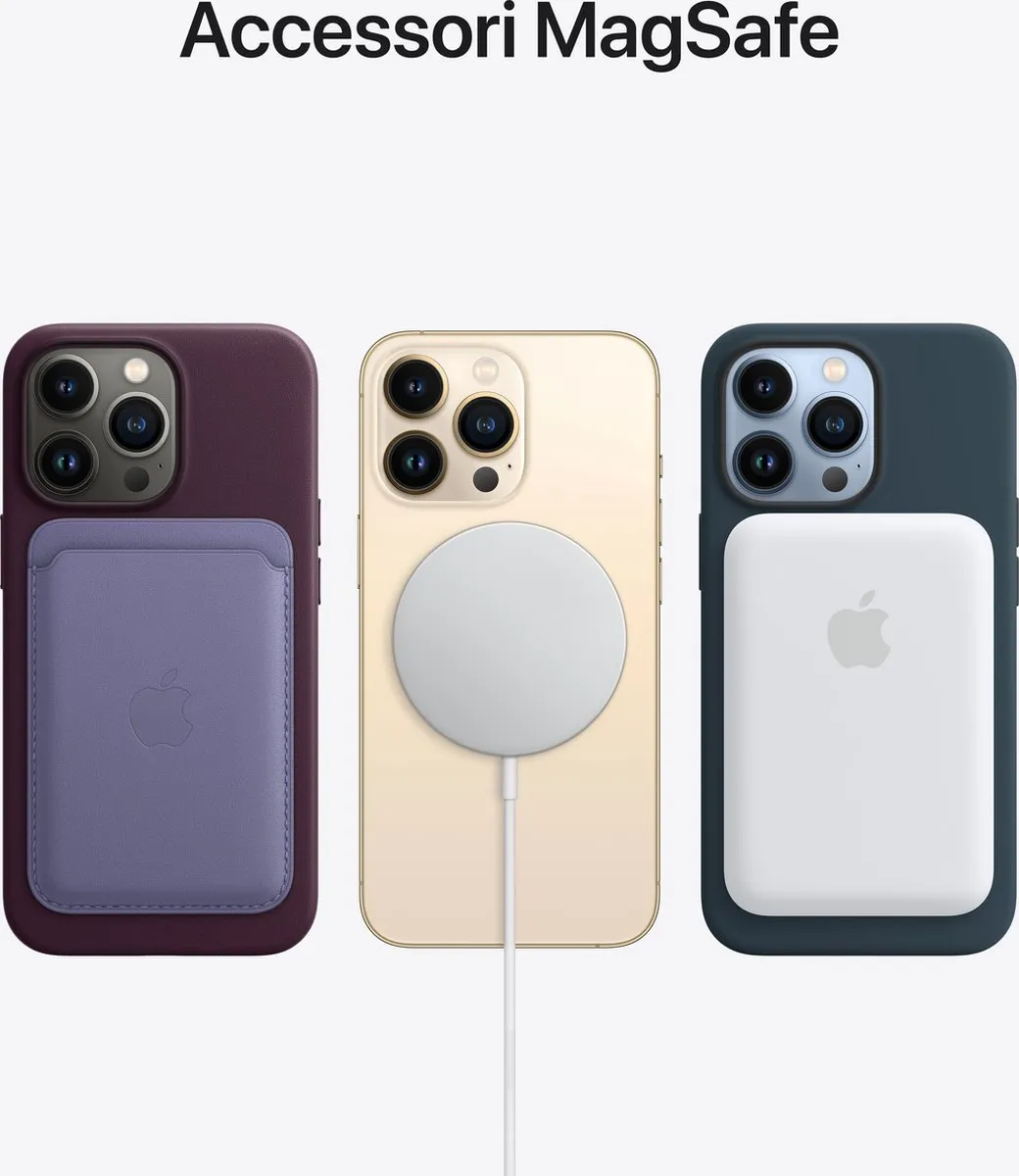 Apple Siliconen Hoesje MM2J3ZM/A MagSafe iPhone 13 Pro - Abyss Blauw