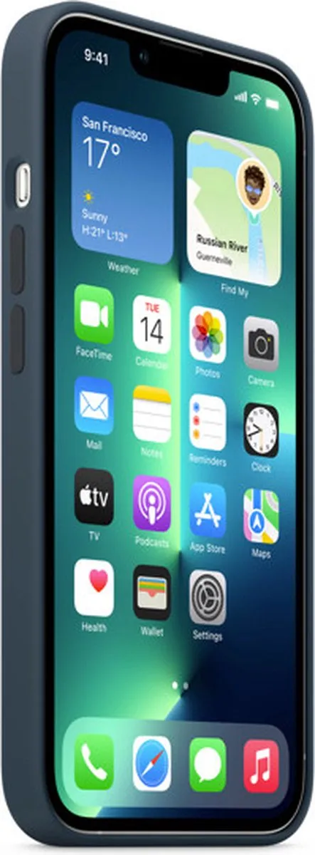 Apple Siliconen Hoesje MM2J3ZM/A MagSafe iPhone 13 Pro - Abyss Blauw