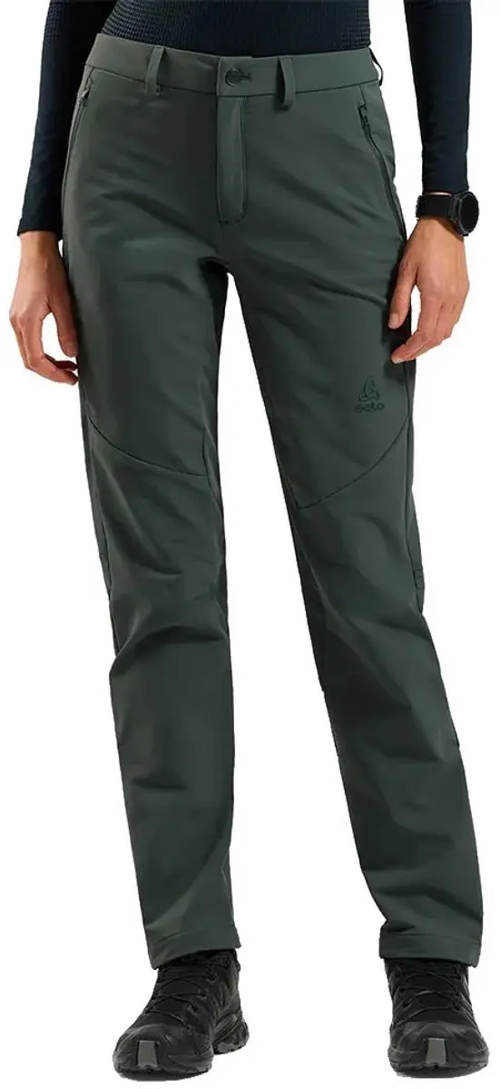 Odlo Ascent Warm Broek Groen 34 Vrouw