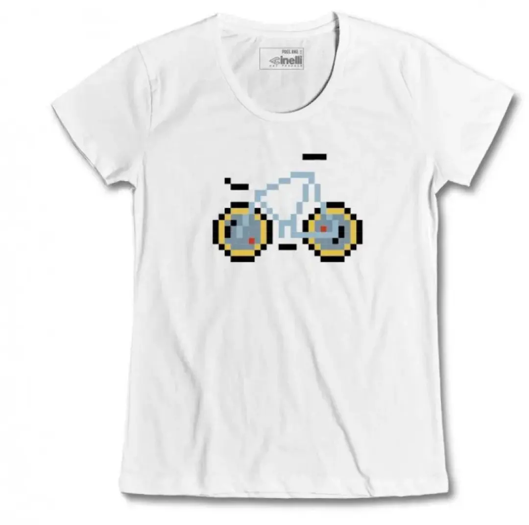 Cinelli Pixel Laser T-shirt Wit M - afbeelding 2 van 2
