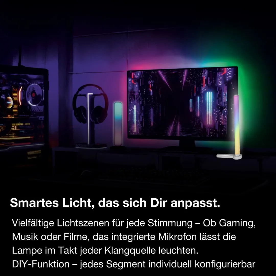 Osram Smart WiFi Corner Magic RGB Tafellamp - Zilver - afbeelding 6 van 6