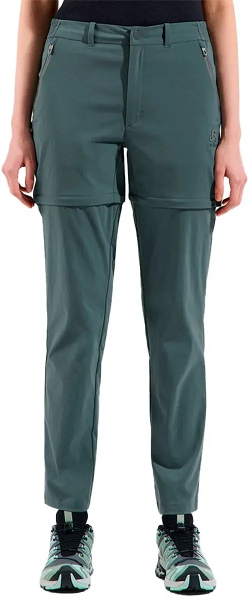 Odlo Zip-off Ascent Light Broek Grijs 40 / Regular Vrouw