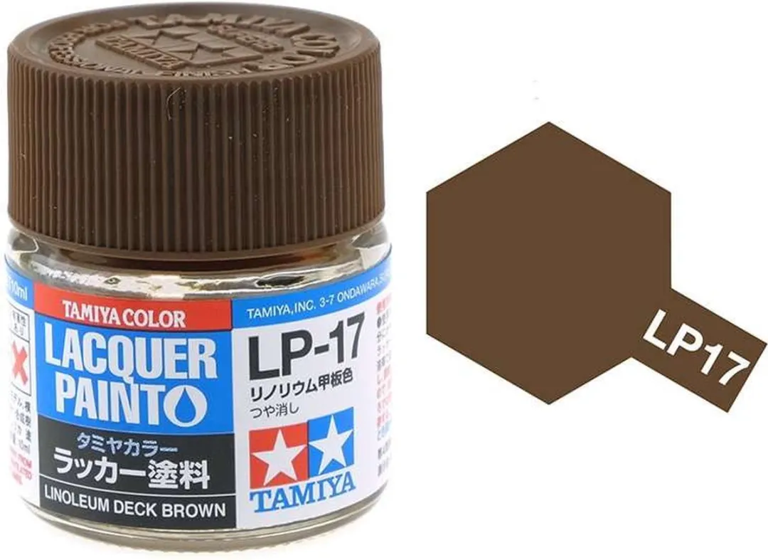 Tamiya Hobbyverf Enamel LP-17 Linoleum Deck 10ml - Matt - Multi