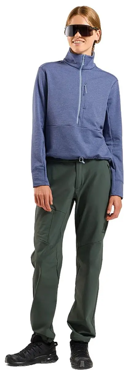 Odlo Grid Fleece Met Halve Rits Paars XS Vrouw