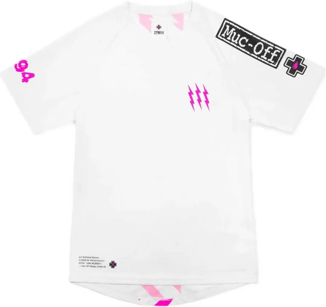 Muc Off Riders T-shirt Met Korte Mouwen Wit S Man