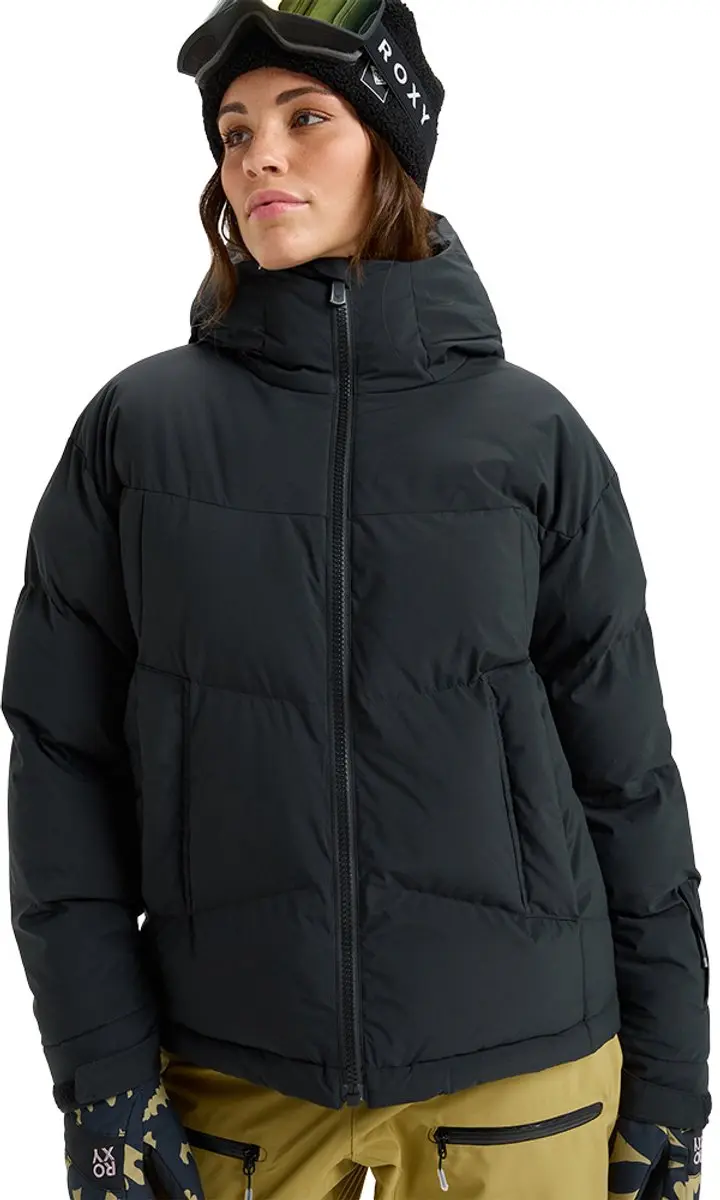 Roxy Alofted Puffy Jas Zwart M Vrouw