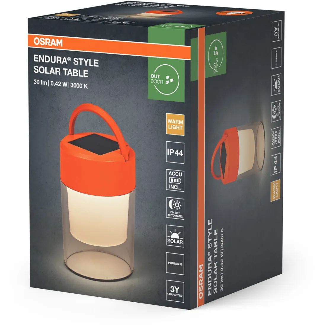 Osram Endura Style Solar Table IP44 - 100cm - Oranje