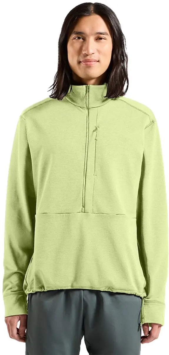 Odlo Grid Fleece Met Halve Rits Groen L Man