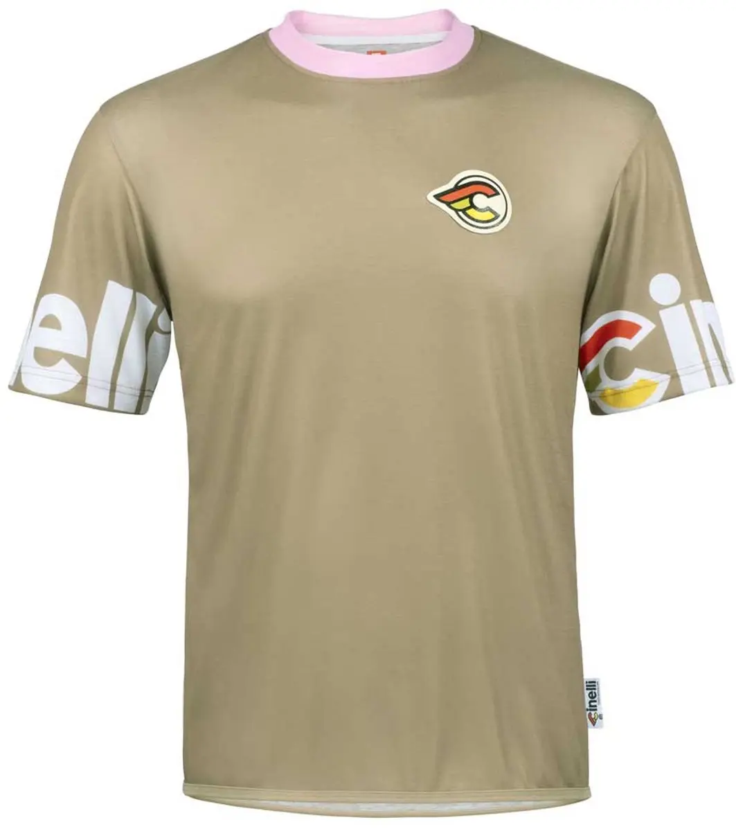 Cinelli Gravel Tech T-shirt Met Korte Mouwen Groen S Man