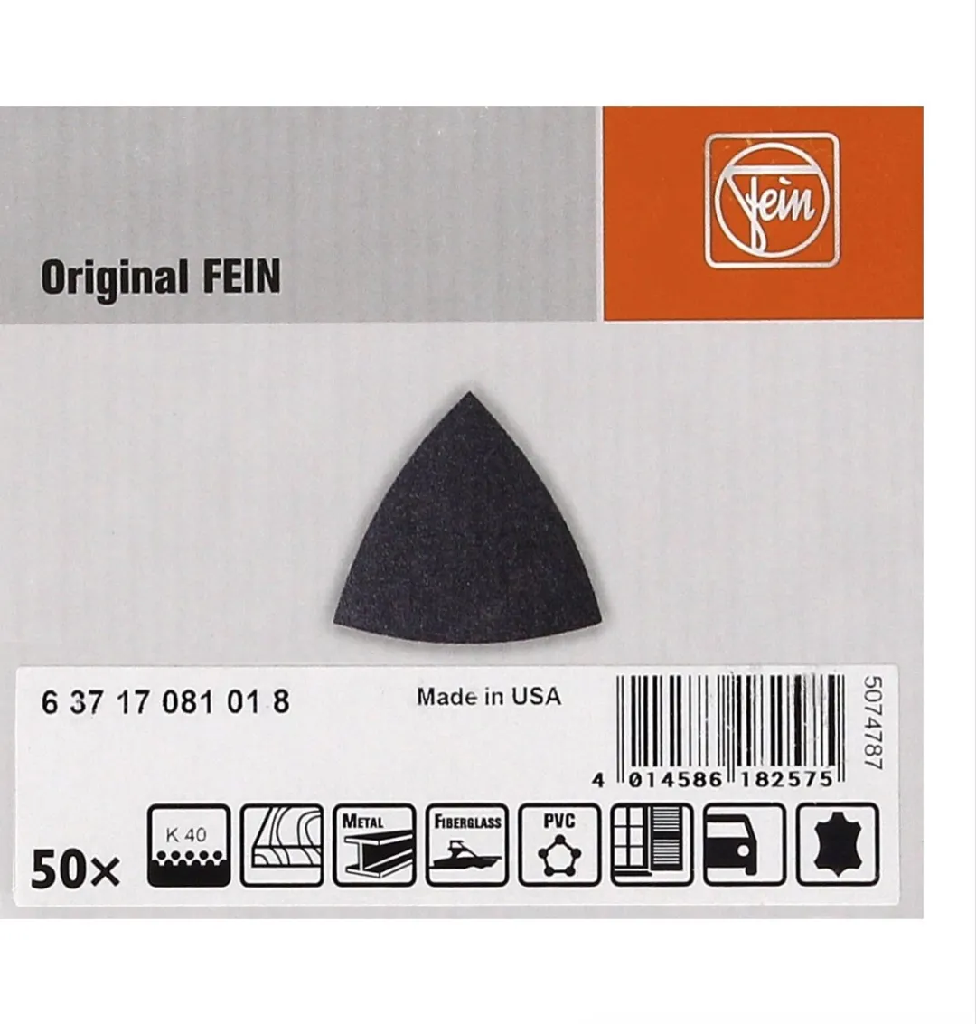 Fein Schuurpapier 40 korrel - 50 Stuks