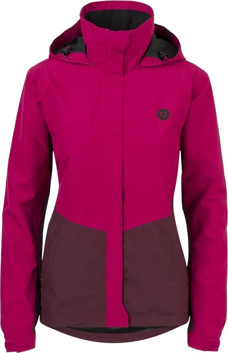 AGU Section Essential - Regenjas - Dames - Roze - Waterdicht - Winddicht - Ademend - Opvouwbaar - Reflecterend - XS