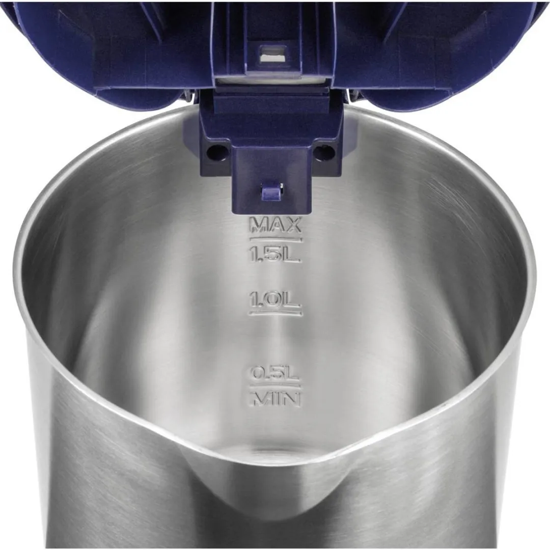 Unold 18018 Waterkoker 2200W 1,5L - RVS/Blauw