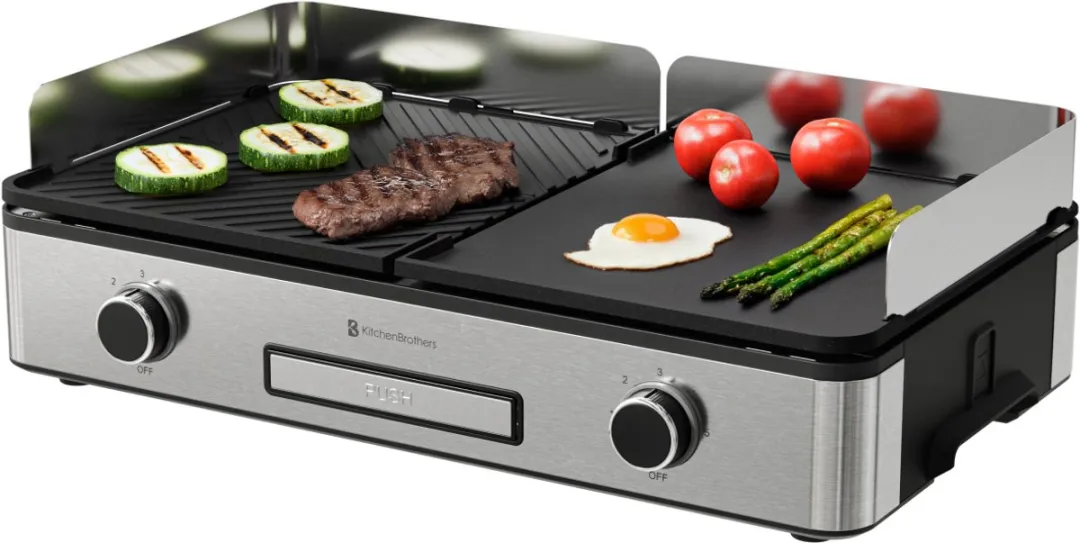 KitchenBrothers KB1004203 Elektrische Grillplaat 2400W