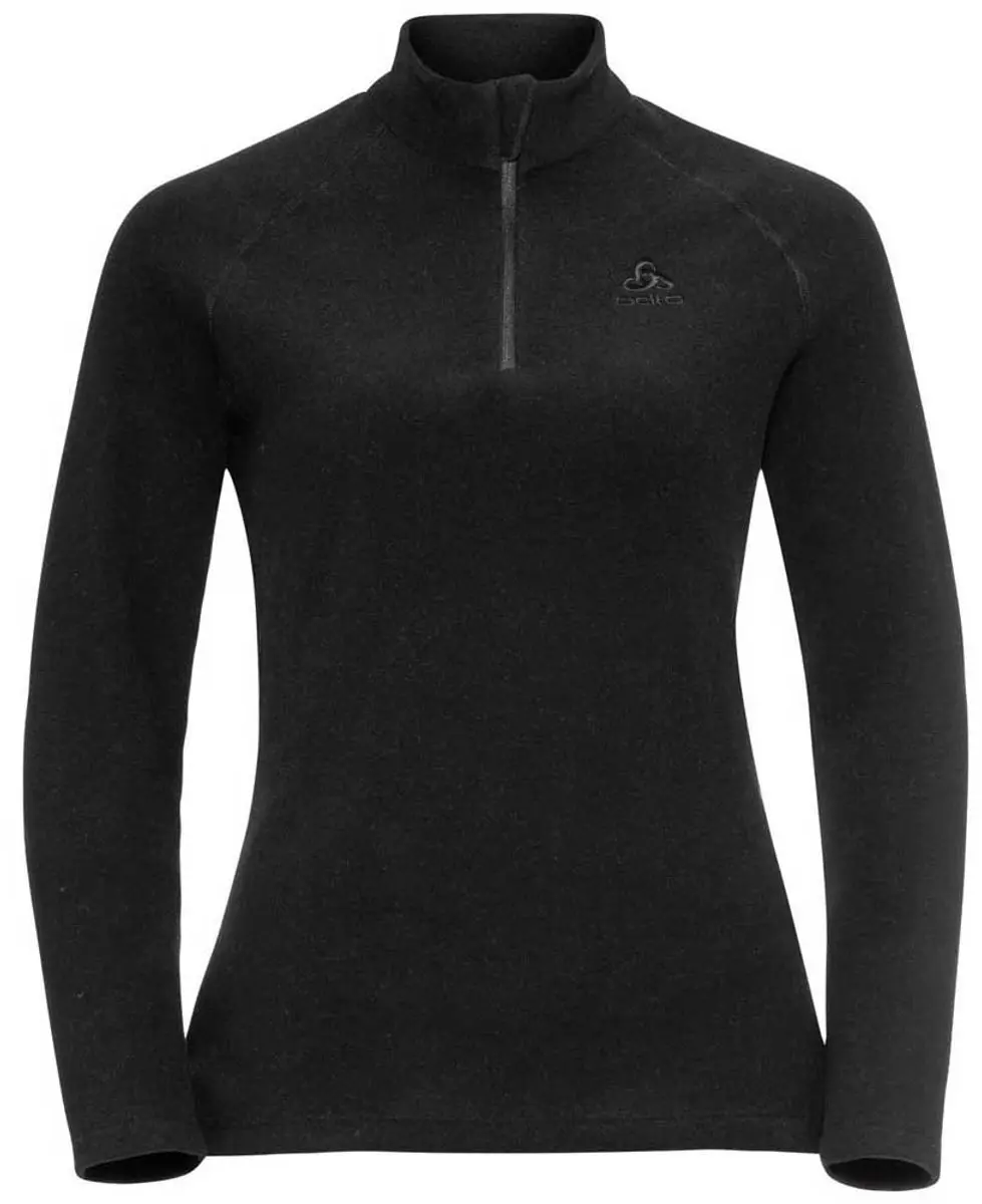 Odlo Rigi Fleece Met Halve Rits Zwart L Vrouw