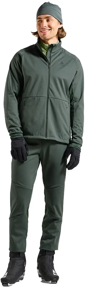 Odlo Essential Warm Broek Groen M Man