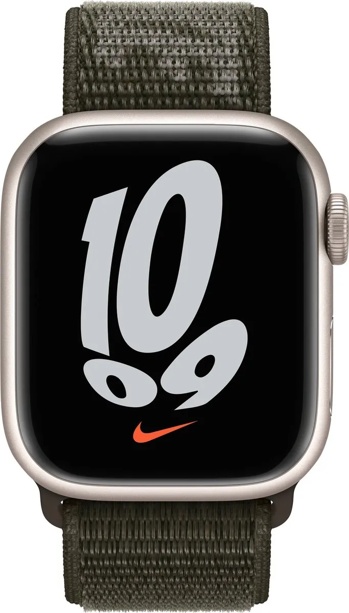 Apple Watch Nike Geweven Sportband Khaki - 45mm
