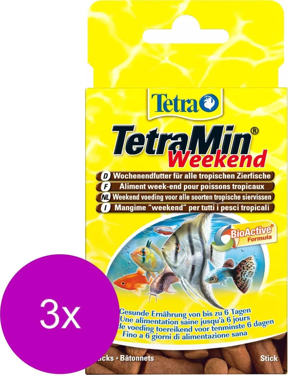 Tetra Tetramin Weekend Sticks Vissenvoer - 60 Stuks