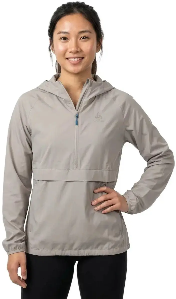 Odlo Essential Windbreaker Jas Grijs S Vrouw