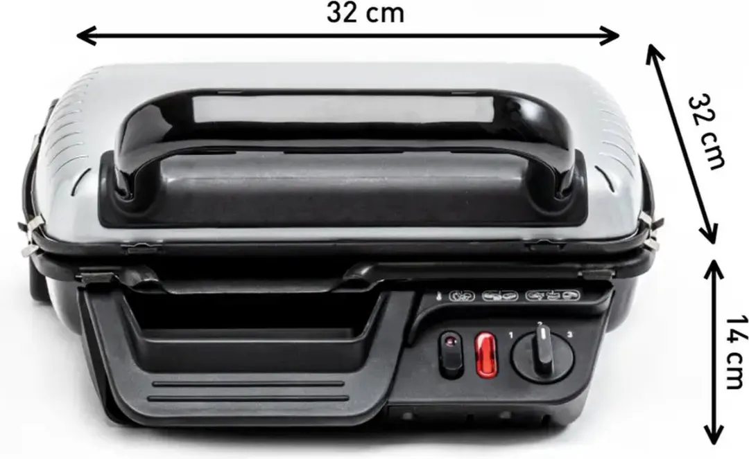 Rowenta GR305012 Ultracompact Contactgrill 2000W - Zwart/RVS