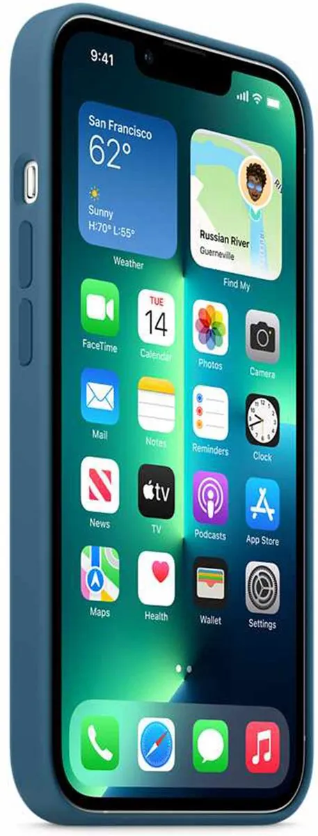 Apple Siliconen Hoesje MagSafe iPhone 13 Pro MM2G3ZM/A - Ijsblauw