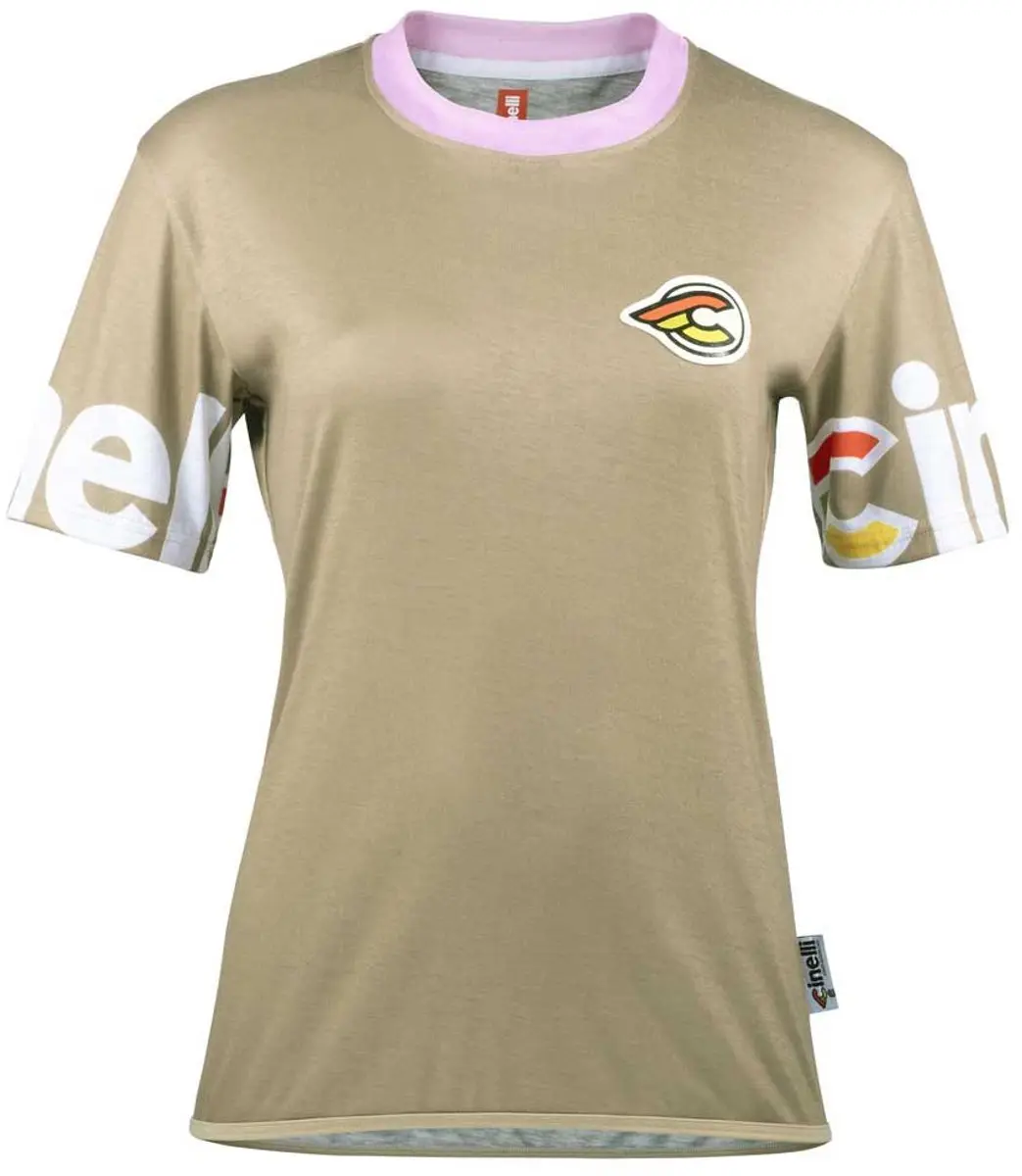Cinelli Gravel Tech T-shirt Met Korte Mouwen Groen S Vrouw