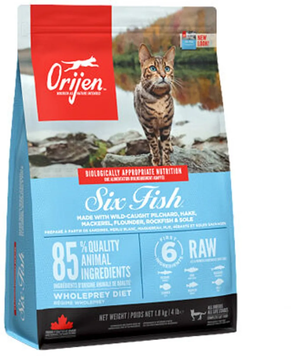 Orijen Six Fish Cat Whole Prey - 2 x 1,8 kg