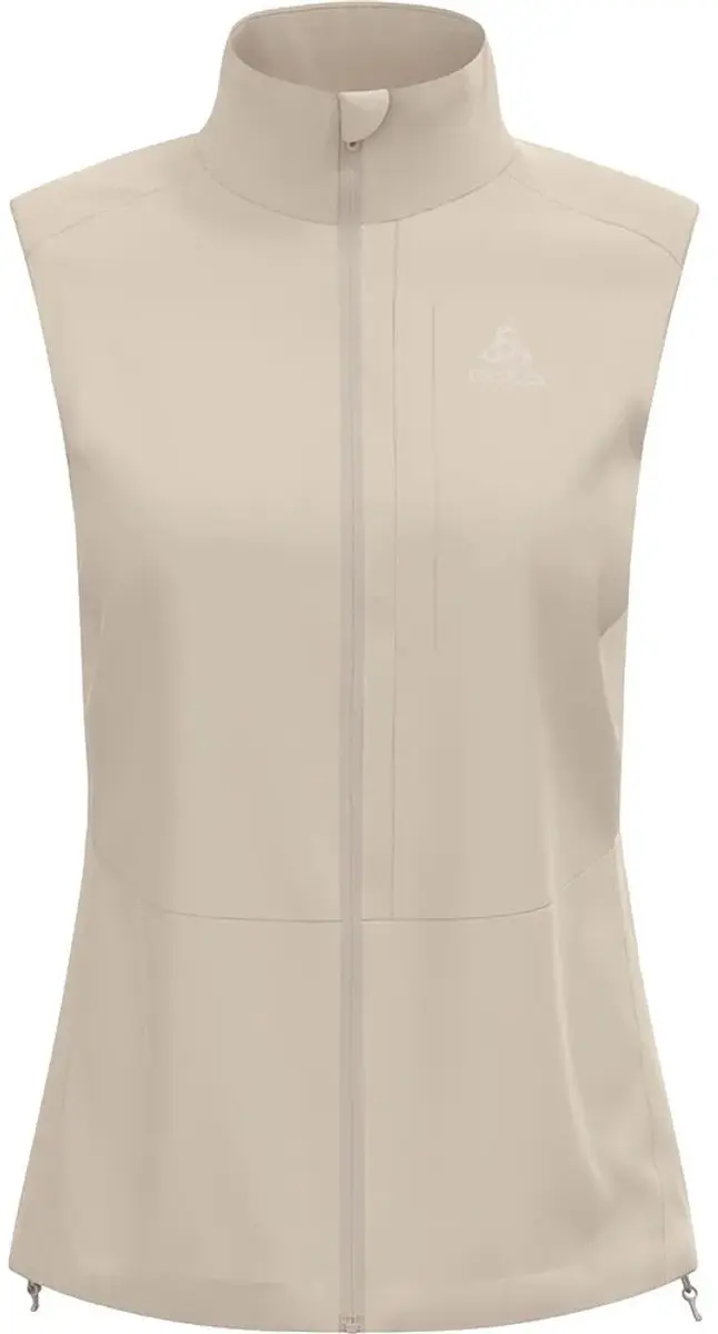 Odlo Zeroweight Warm Vest Beige S Vrouw