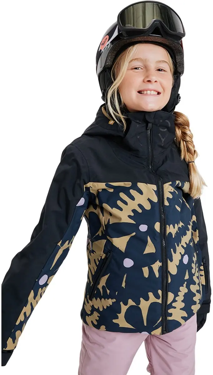 Roxy Free Jet Block Skijas Meisjes - Fennel Seed - 8 Jaar - afbeelding 4 van 5