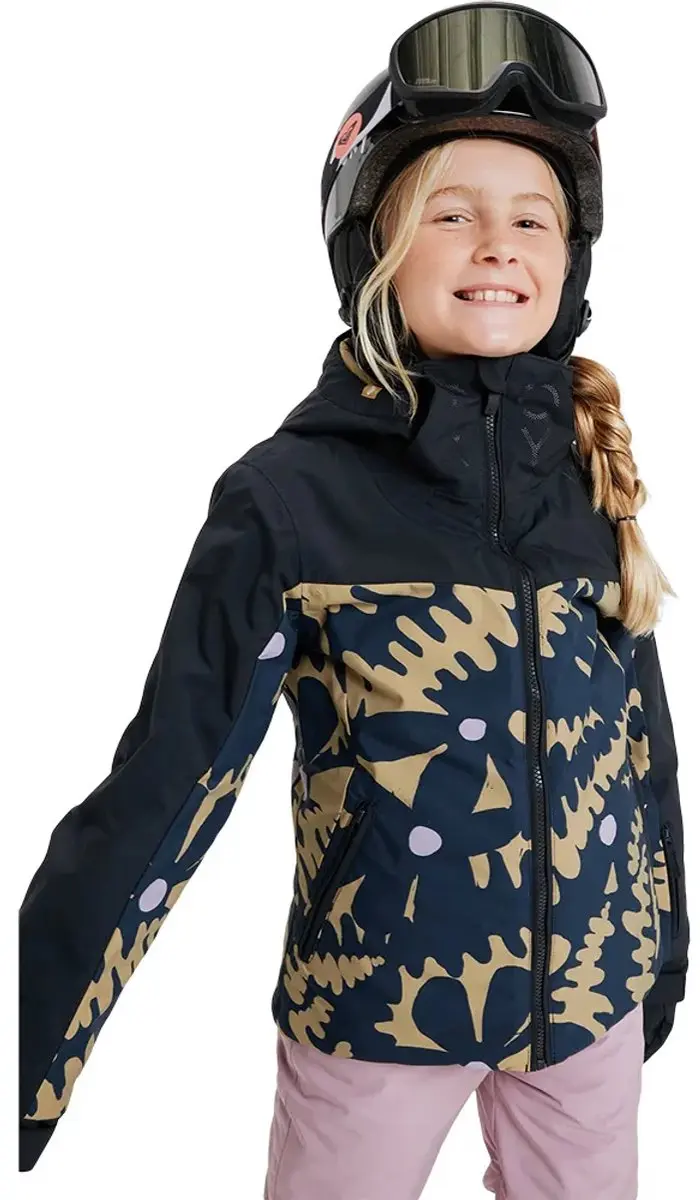 Roxy Free Jet Block Skijas Meisjes - Fennel Seed - 8 Jaar - afbeelding 5 van 5