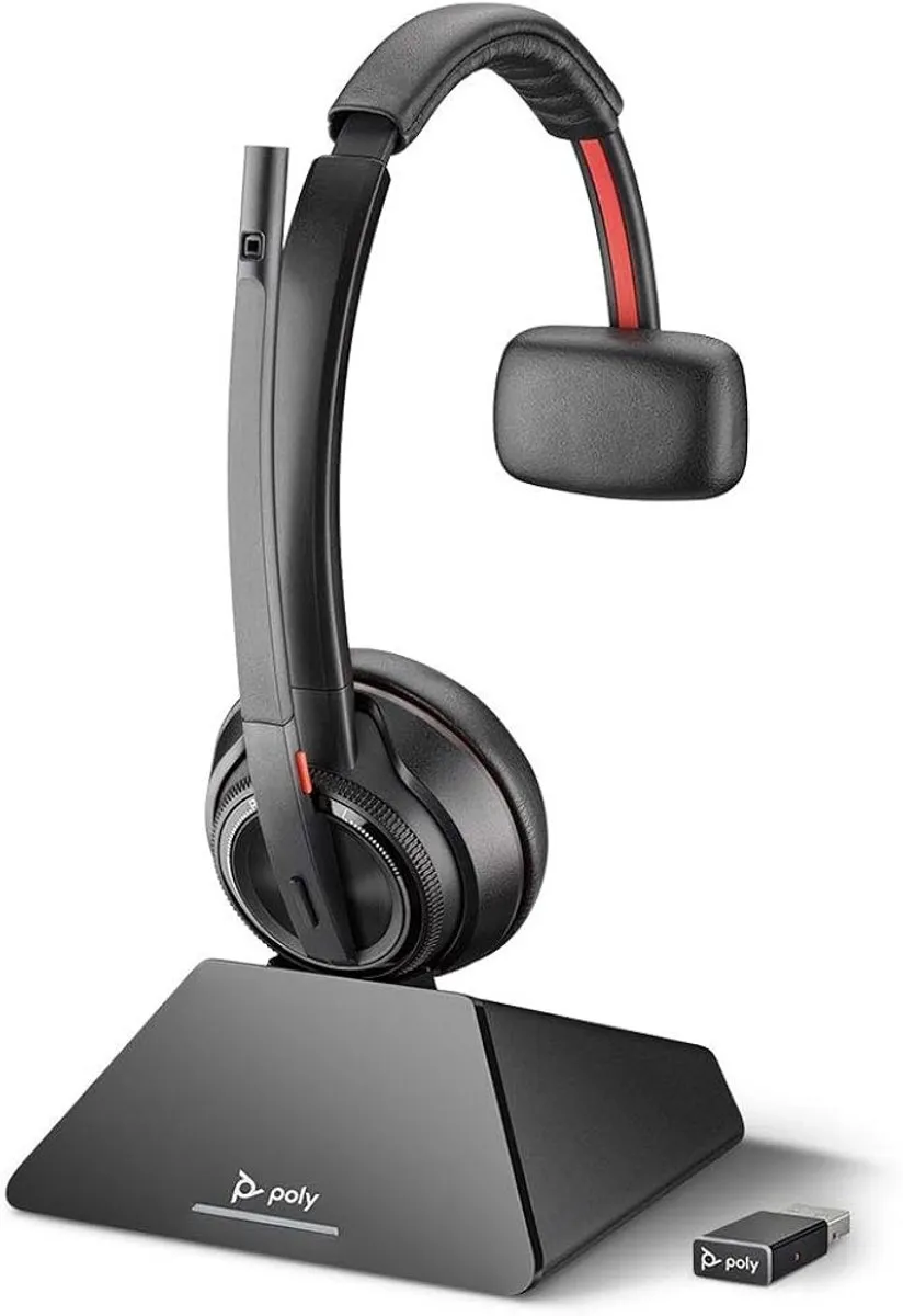 Poly Savi 8210 UC Headset - DECT - Zwart - afbeelding 6 van 6