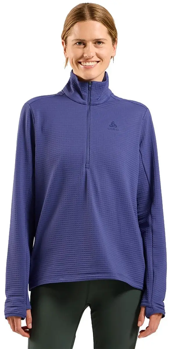 Odlo Essential Thermal Fleece Met Volledige Rits Blauw XS Vrouw