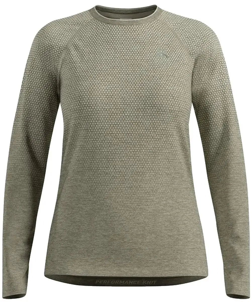 Odlo Essential Seamless T-shirt Met Lange Mouwen Groen L Vrouw