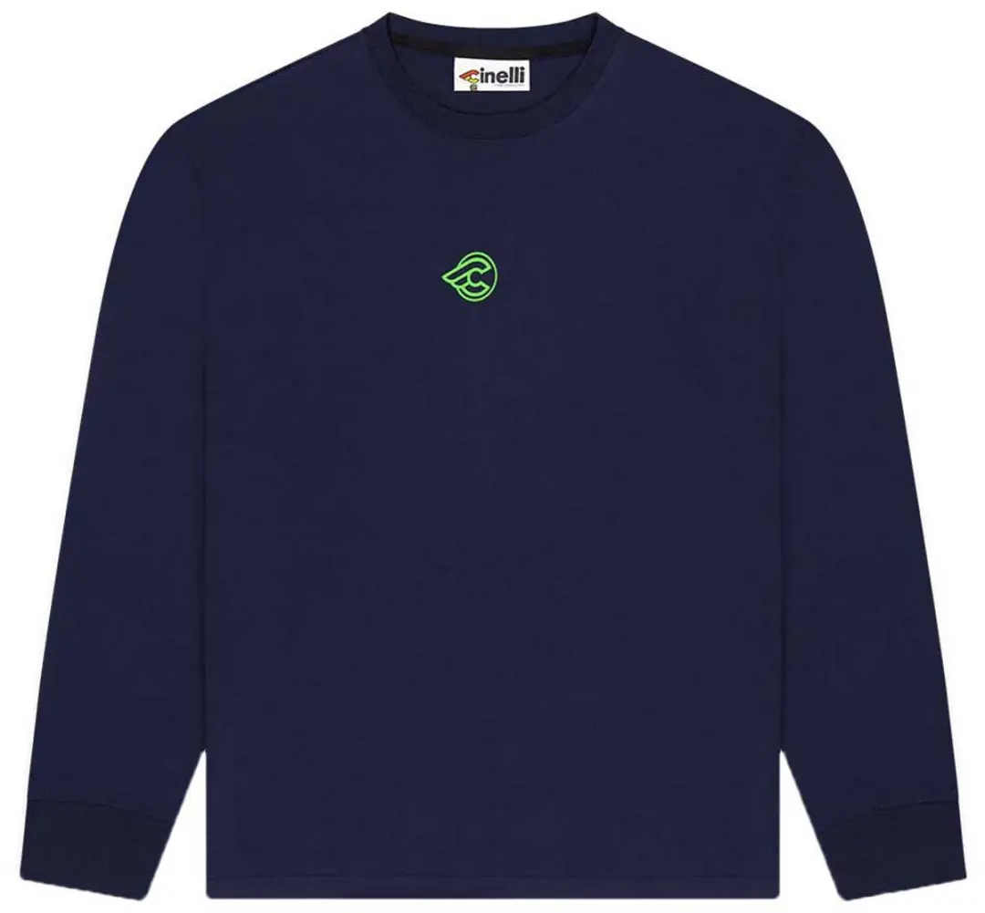 Cinelli Pill T-shirt Met Lange Mouwen Blauw M