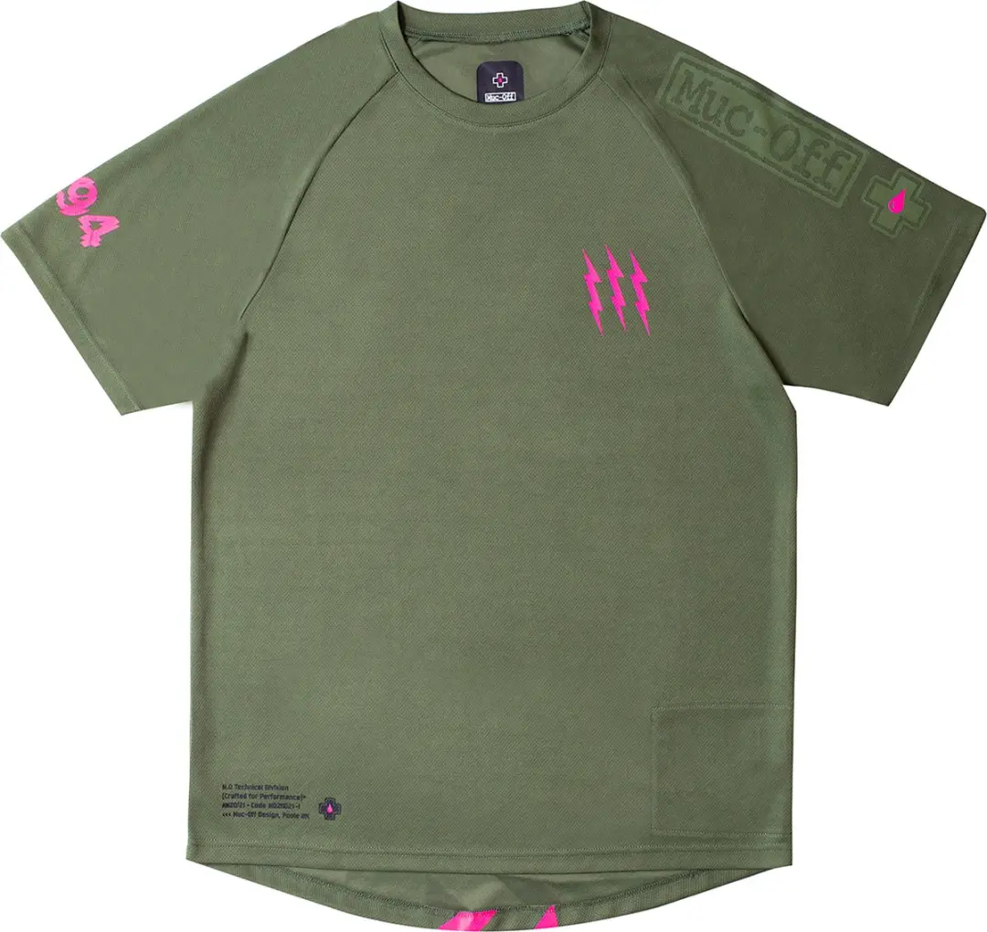 Muc Off Riders T-shirt Met Korte Mouwen Groen S Man