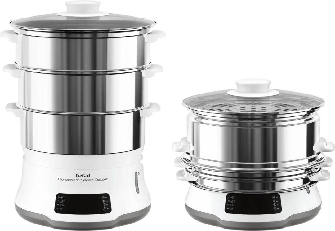 Tefal Convenient Series Deluxe VC502D Stoomkoker - 3 Schalen 1800W - RVS - afbeelding 6 van 6