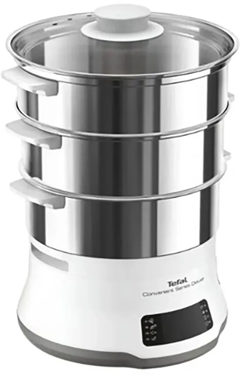 Tefal Convenient Series Deluxe VC502D Stoomkoker - 3 Schalen 1800W - RVS