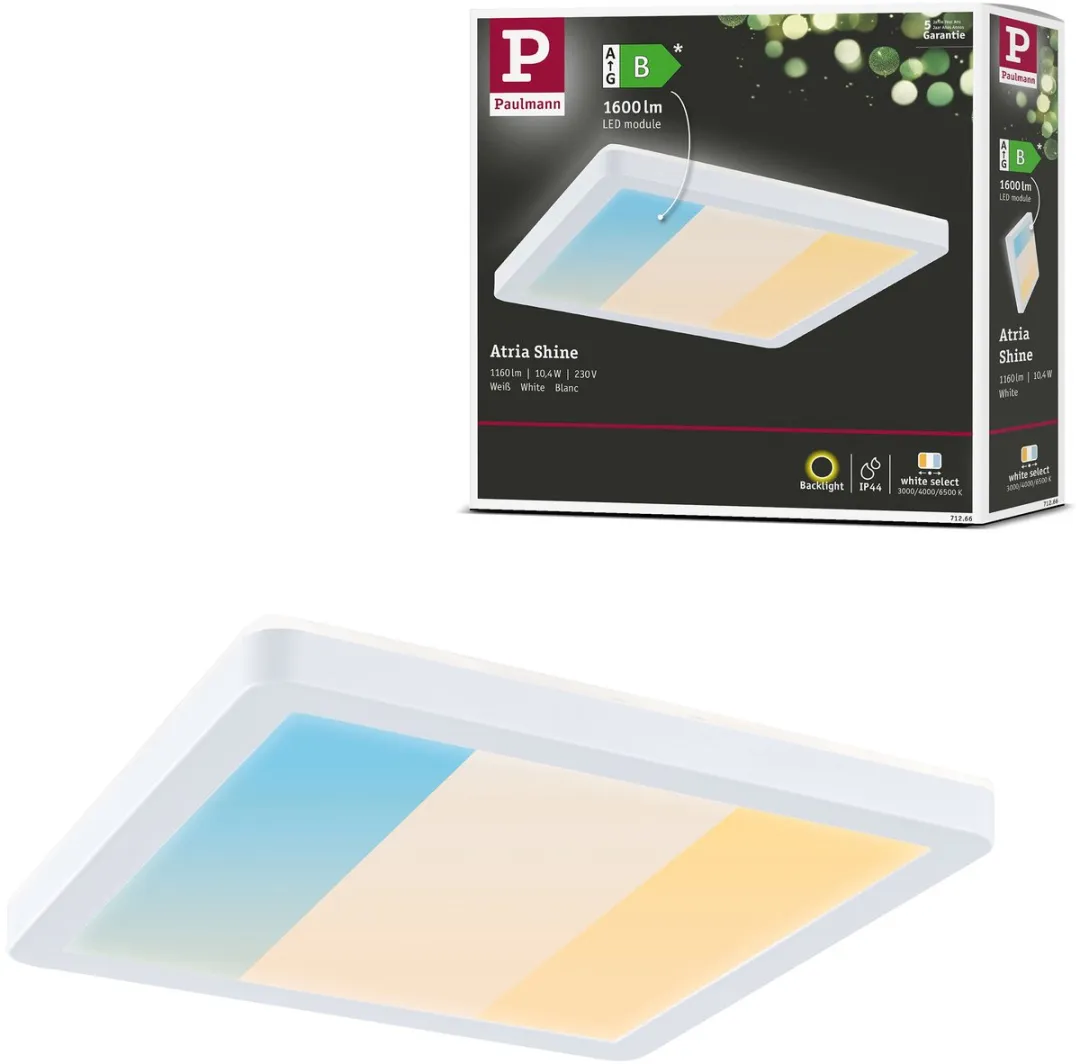 Paulmann Atria Shine LED-paneel 8W 1160lm 3000-6500K