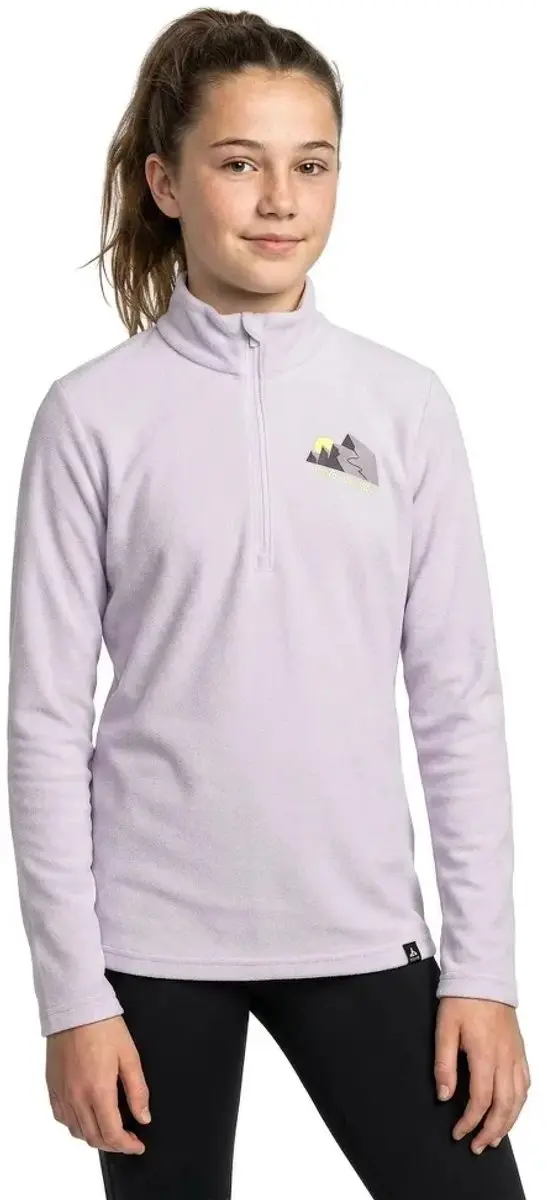 Odlo Berra Graphic Fleece Met Halve Rits Paars 8 Years Meisje