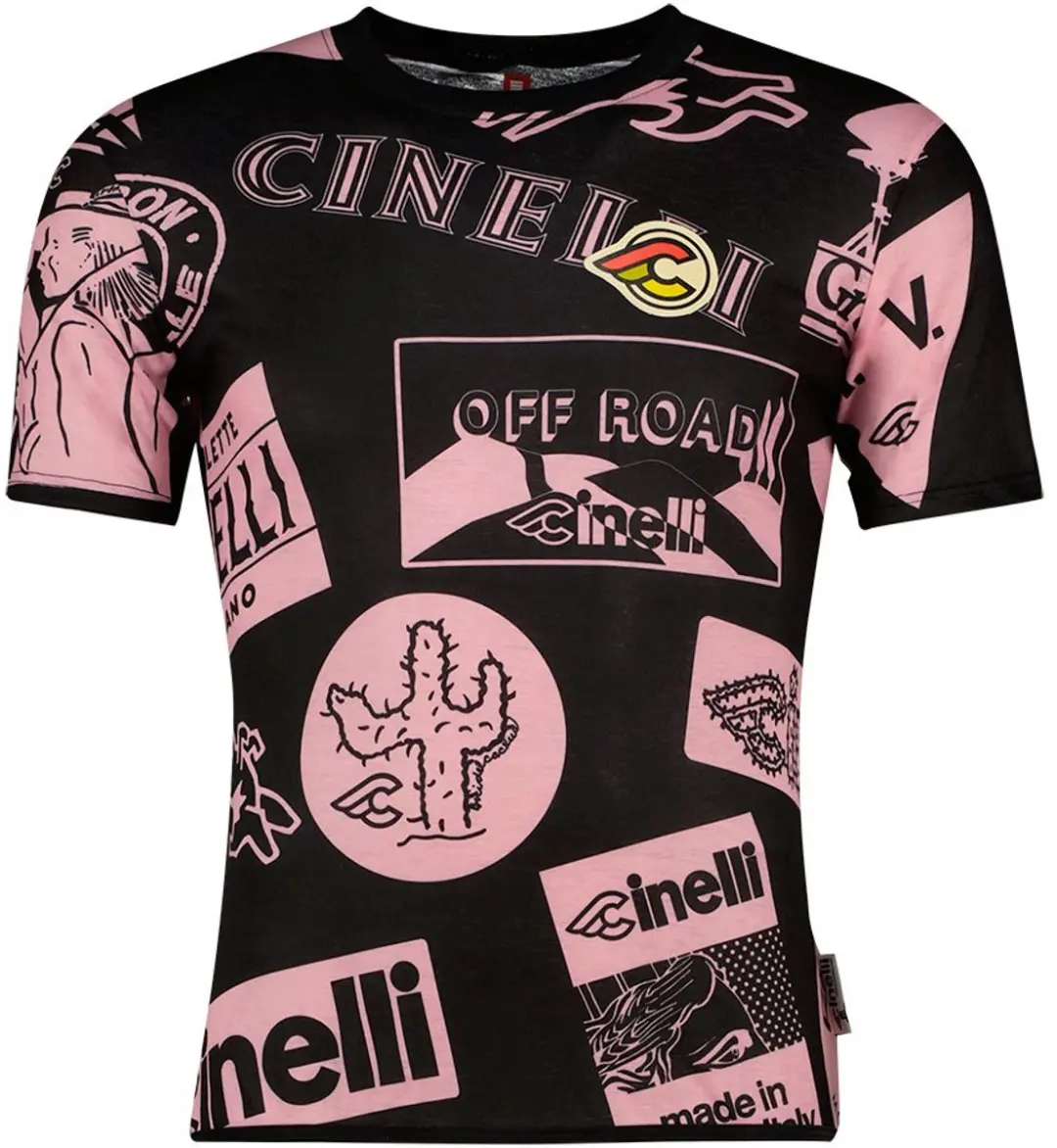 Cinelli Gravel Tech T-shirt Met Korte Mouwen Zwart M Man
