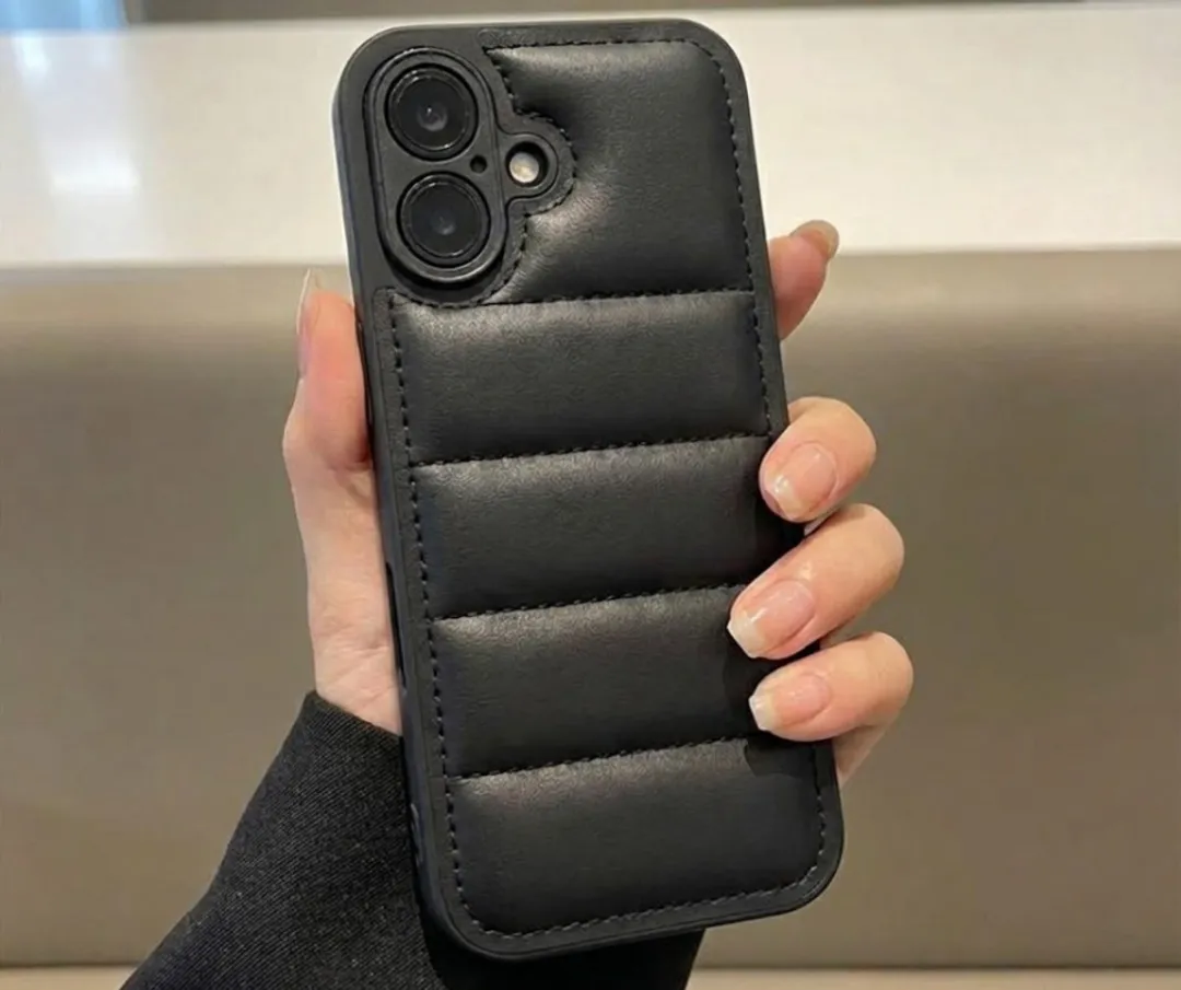 NUVEX iPhone 16 Hoesje Set Grijs/Zwart - Transparant & Gewatteerd