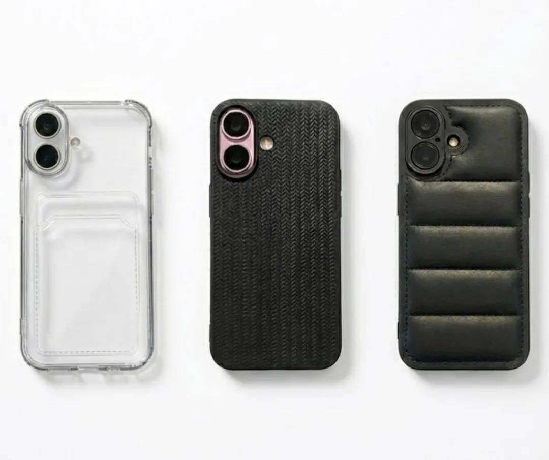 NUVEX iPhone 16 Hoesje Set Grijs/Zwart