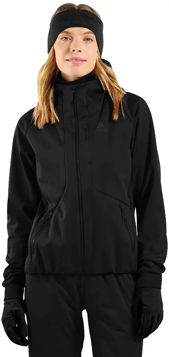 Odlo Zeroweight Windproof X Warm Jas Zwart L Vrouw