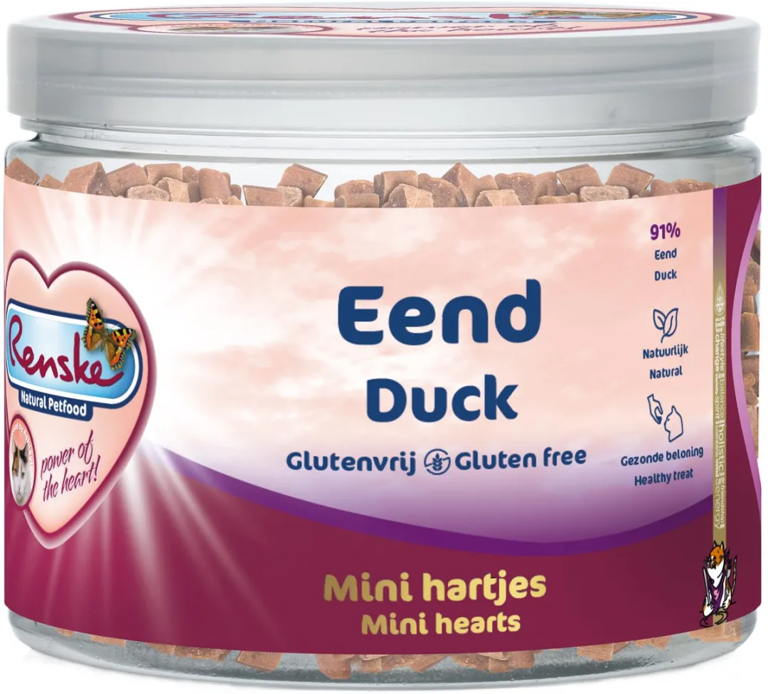 Renske Kat Beloning Hartjes 100g - Zalm