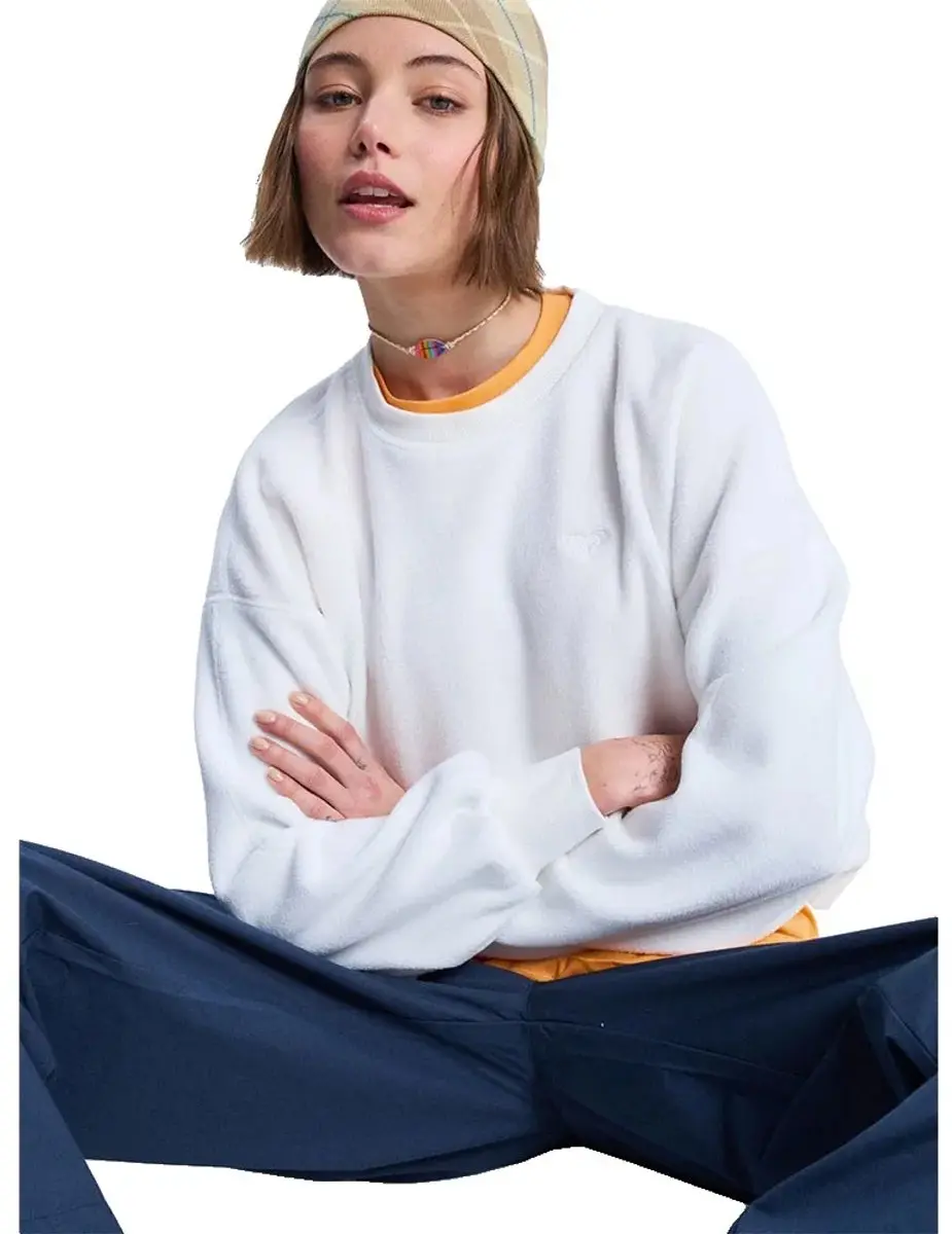 Roxy Chill Story Fleece Wit L Vrouw