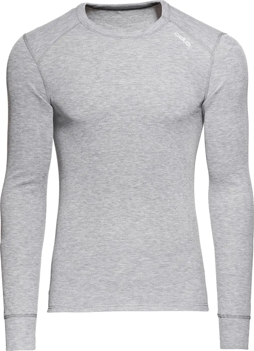 Odlo Shirt L/S Crew Neck Active Originals Warm Thermoshirt Heren - Grey Melange